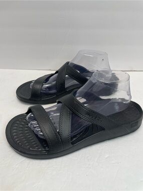 Nuusol Women’s size 10 Hailey Slide Sandals black beach comfort